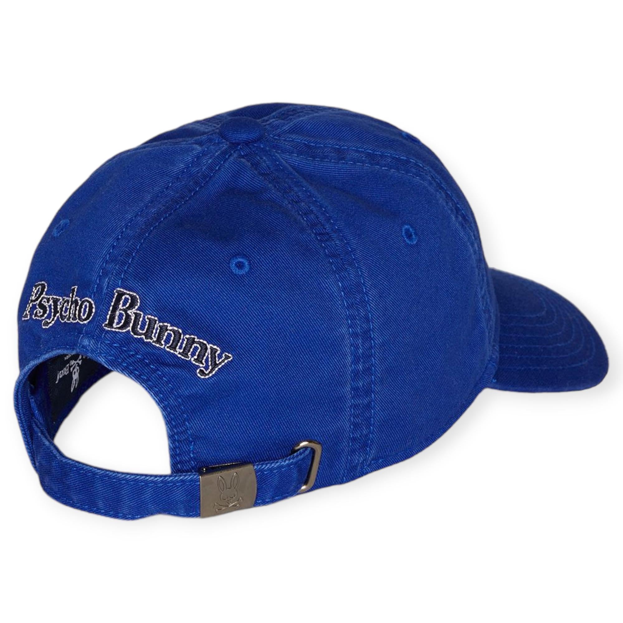 Psycho Bunny Men Classic Baseball cap (Space Blue)-Space Blue-OneSize-Nexus Clothing