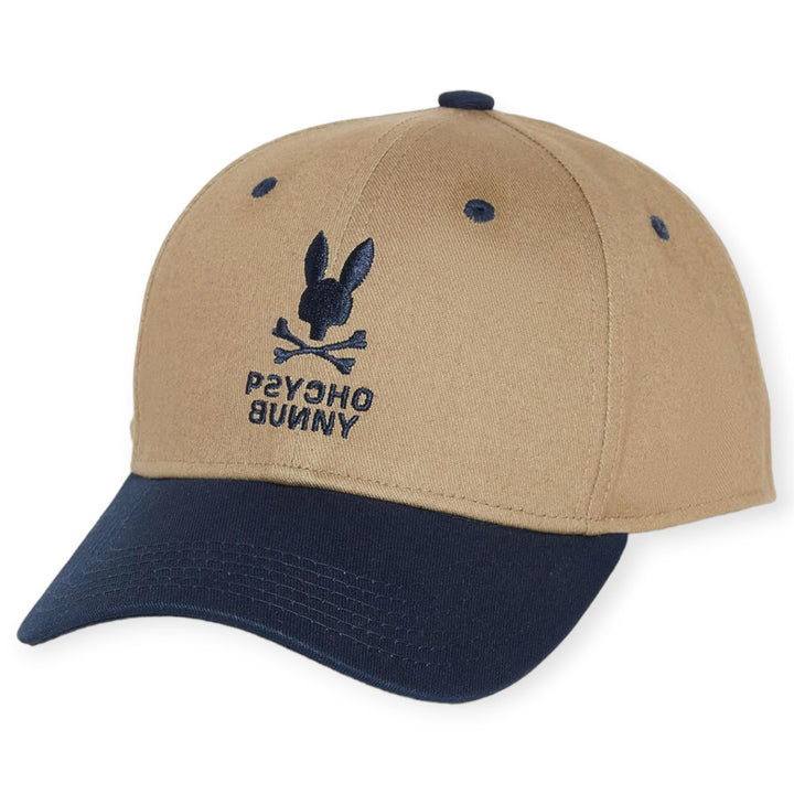 Psycho Bunny Men Lloyds Baseball Cap (wet sand)-Wet Sand-OneSize-Nexus Clothing