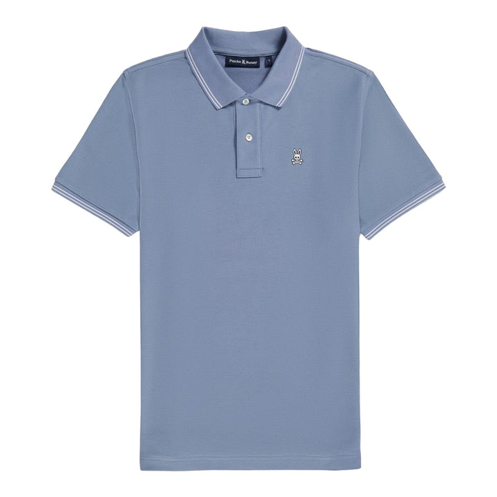 Psycho Bunny Men Logan Polo Tee (Summit Grey)-Summit Grey-Small-Nexus Clothing