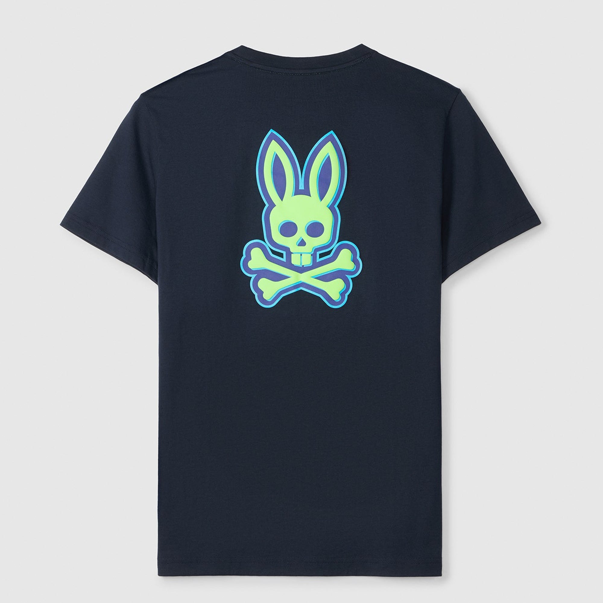 Psycho Bunny Men Sloan Back Graphic Tee (Navy)-Nexus Clothing