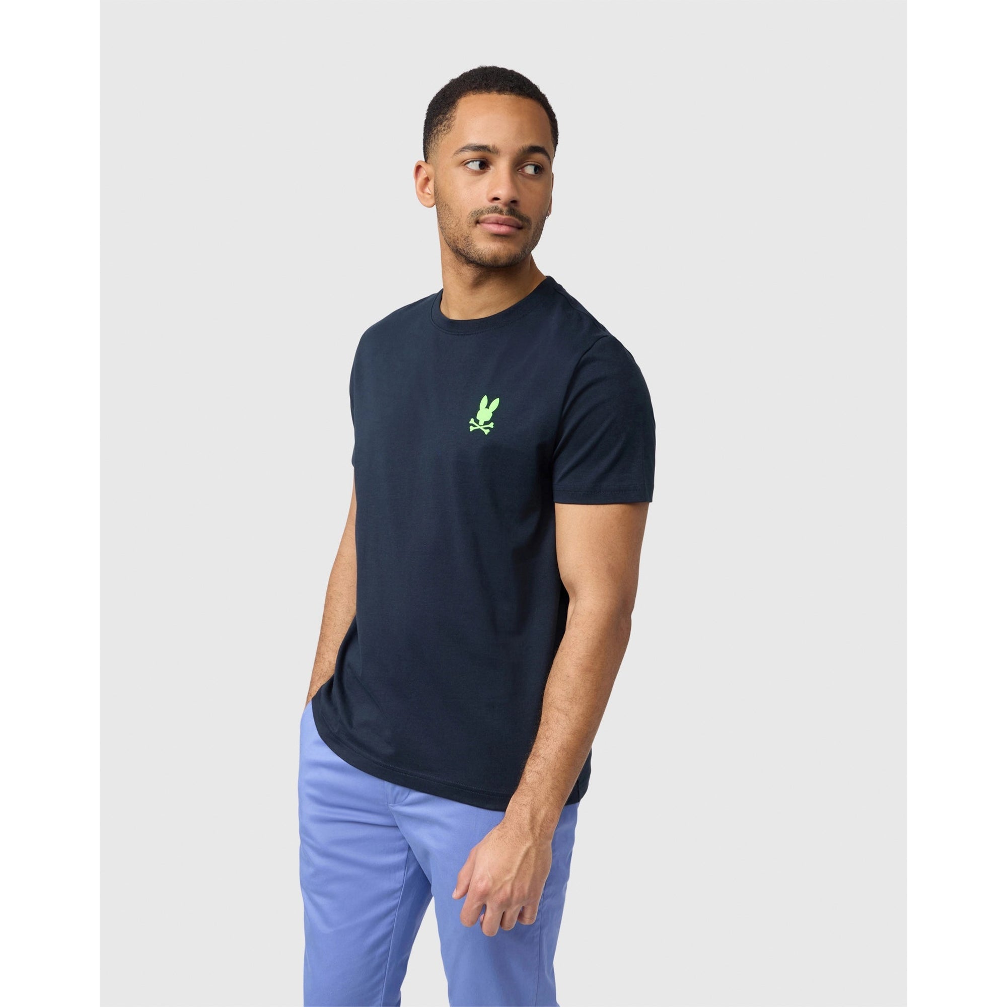 Psycho Bunny Men Sloan Back Graphic Tee (Navy)-Nexus Clothing