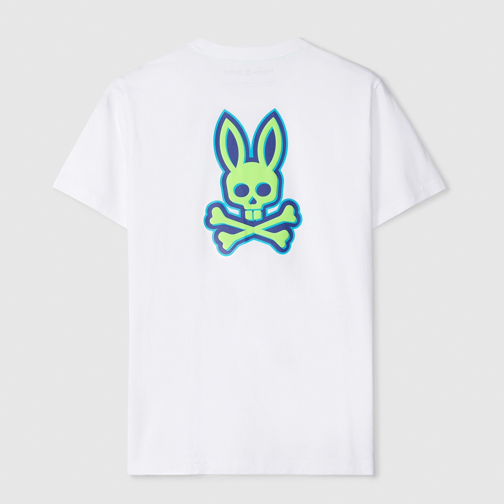 Psycho Bunny Men Sloan Back Graphic Tee (White)-Nexus Clothing