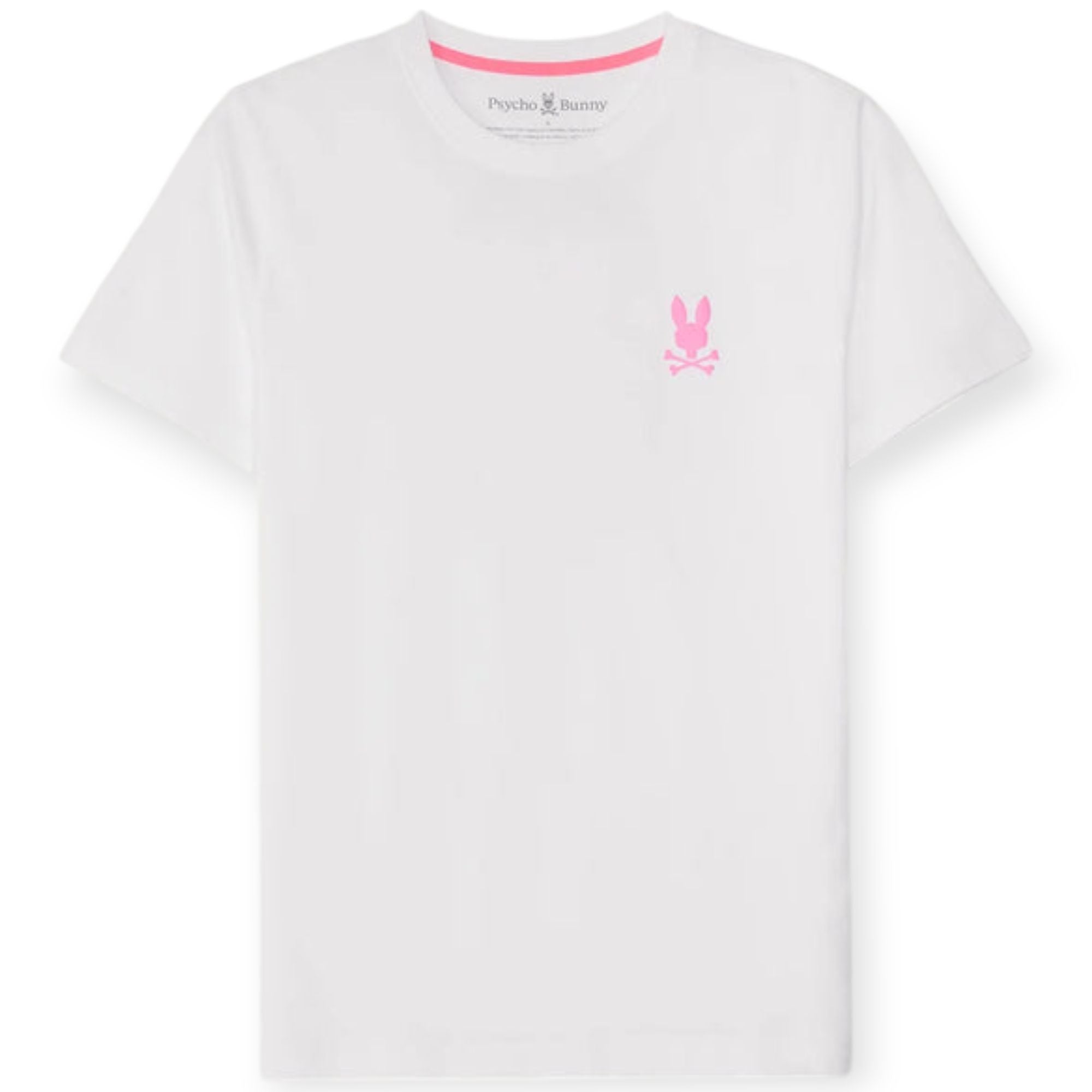 Psycho Bunny Men maybrook back graphic tee(White)-Nexus Clothing