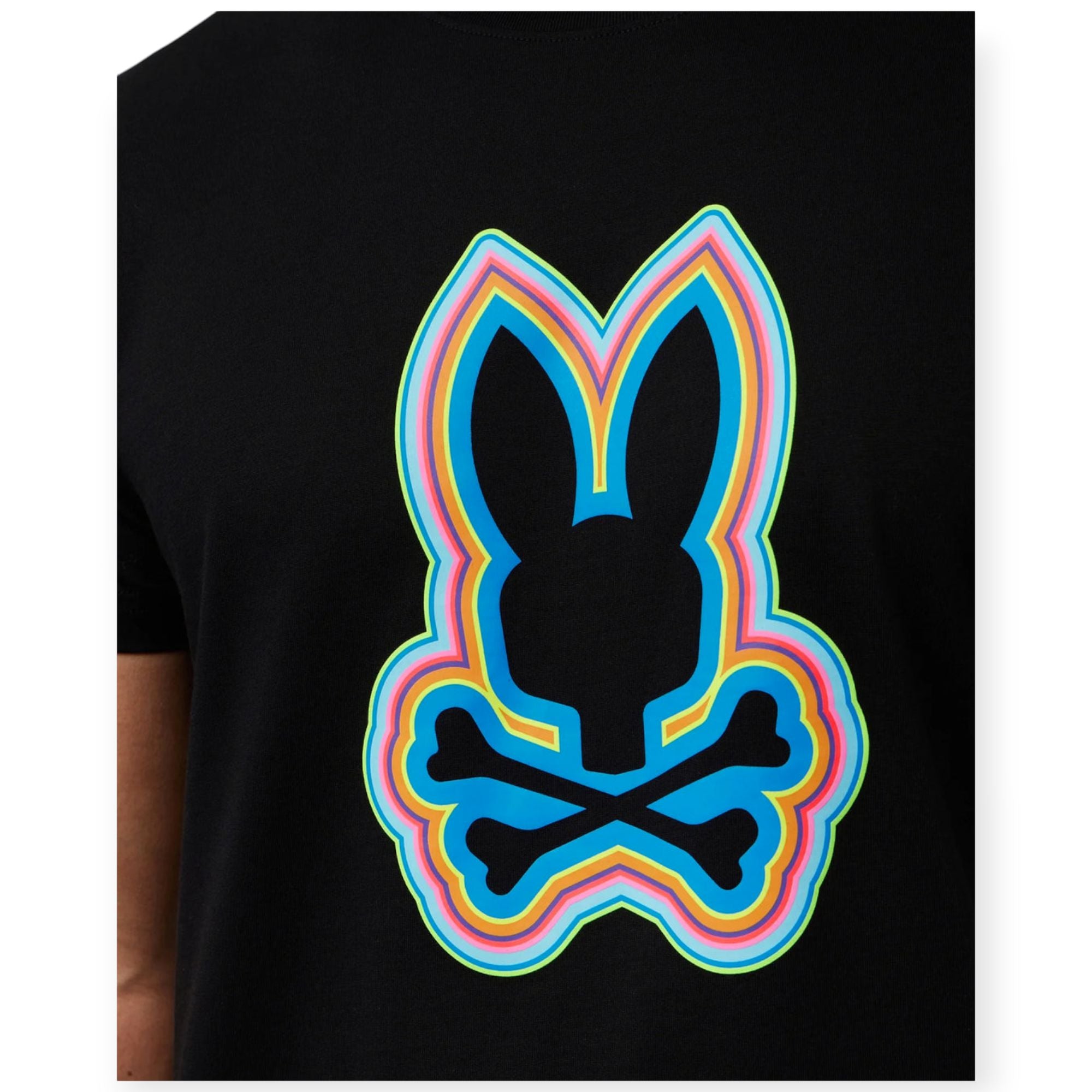 Psycho Bunny Men maybrook graphic tee (Black)-Nexus Clothing