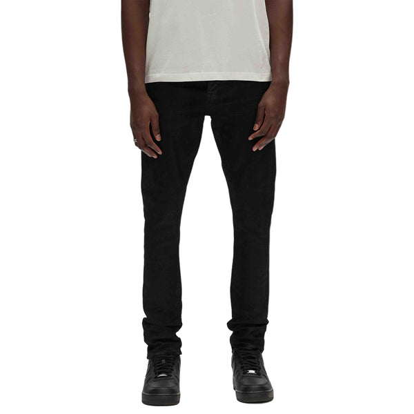 Purple Brand Men Black Resin 3/D Skinny Jeans (Black)-Nexus Clothing