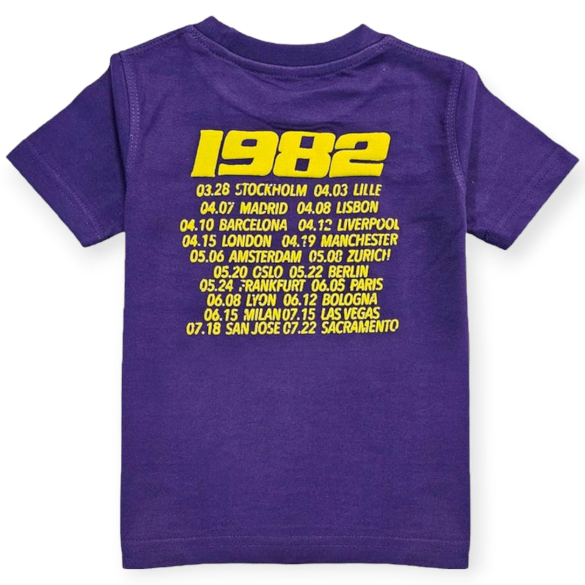 Rawyalty Apparel Kids Kids Rebellion Puff Print Crew Neck T-Shirt (Purple)-Nexus Clothing