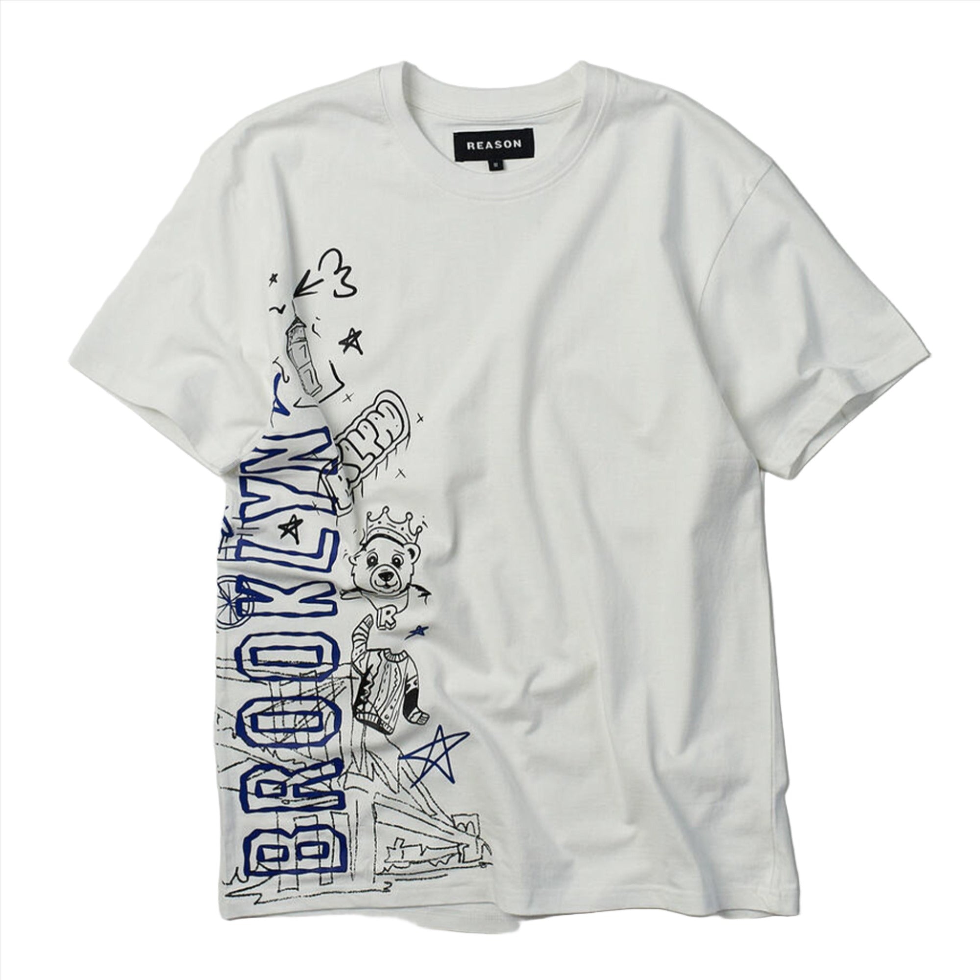 Reason Men Brooklyn Tee (White)-White-Small-Nexus Clothing