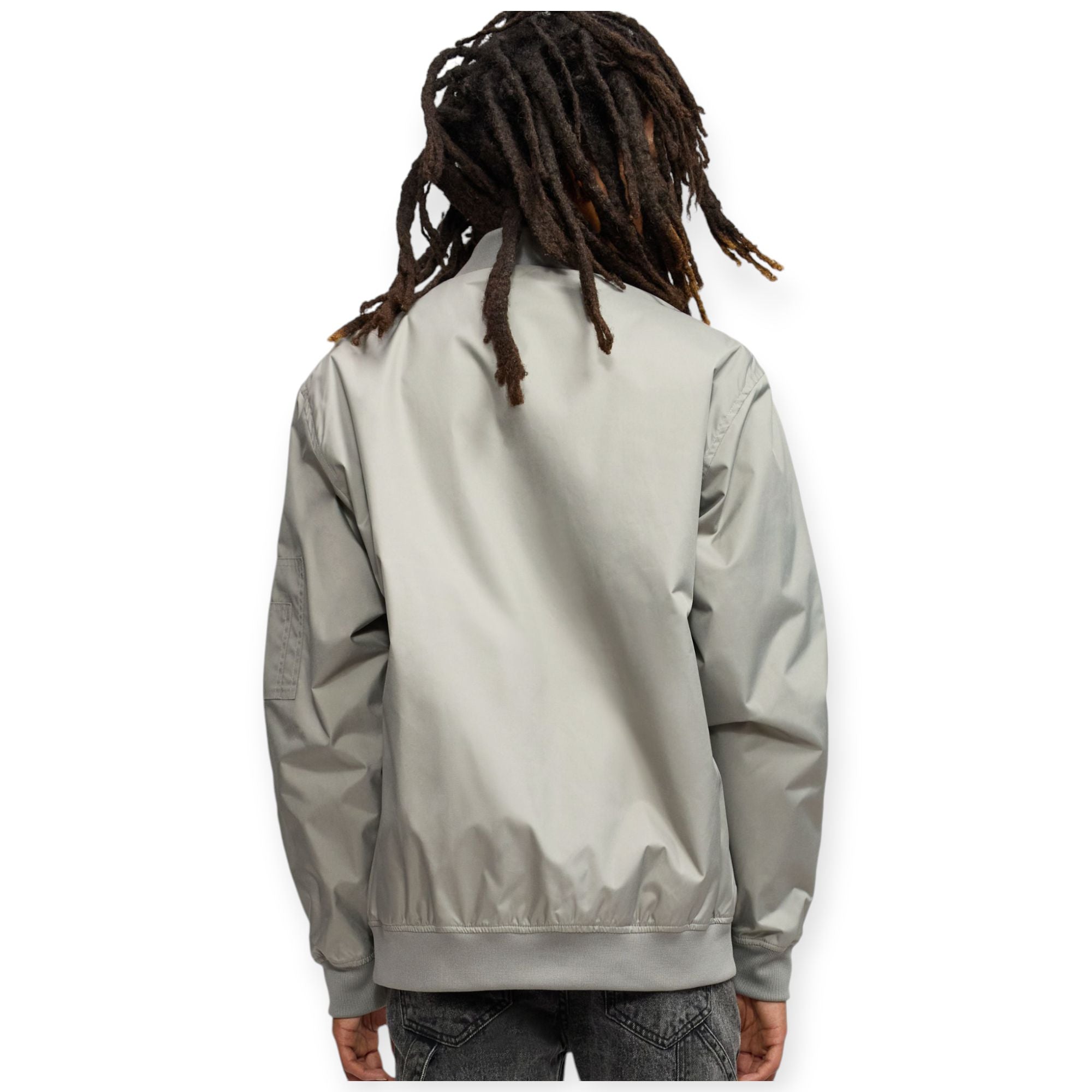 Reason Men Destroyer Flight Jacket (Grey)-Nexus Clothing