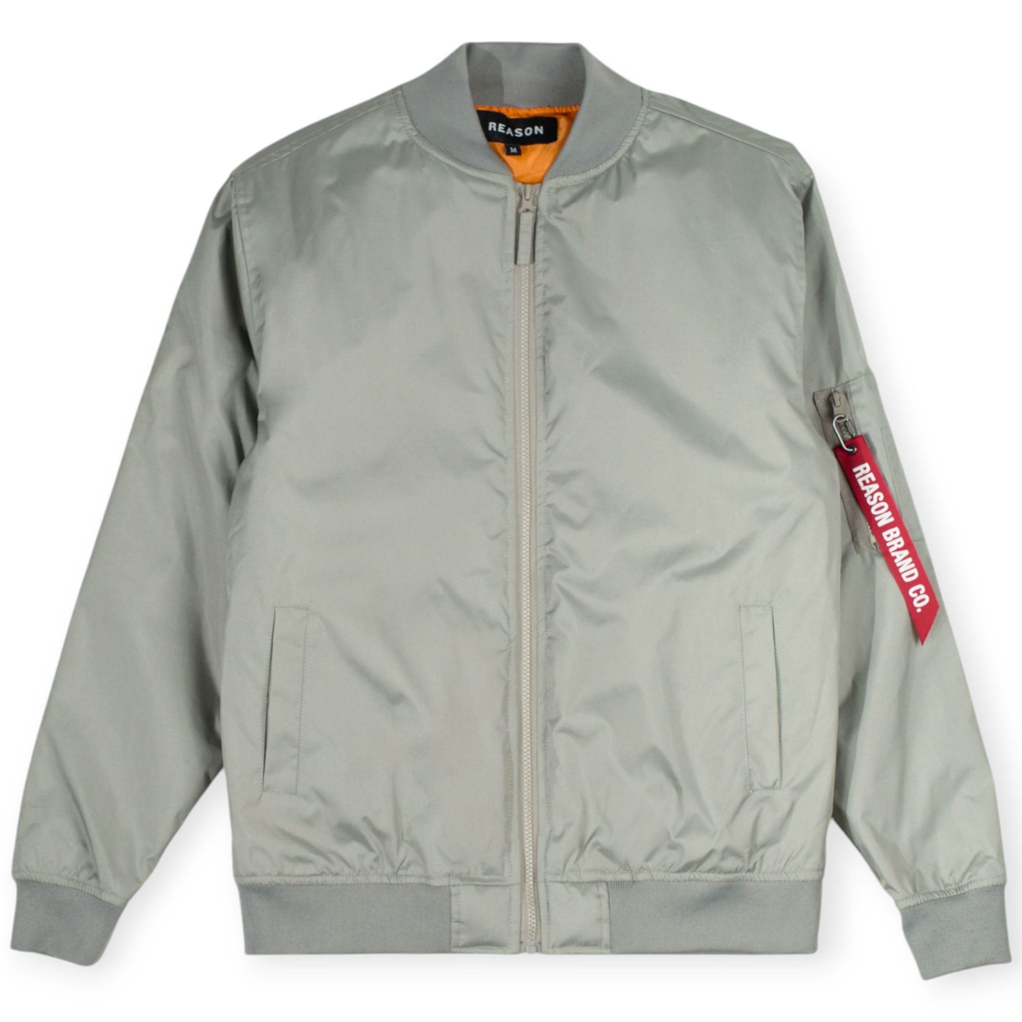 Reason Men Destroyer Flight Jacket (Grey)-Nexus Clothing