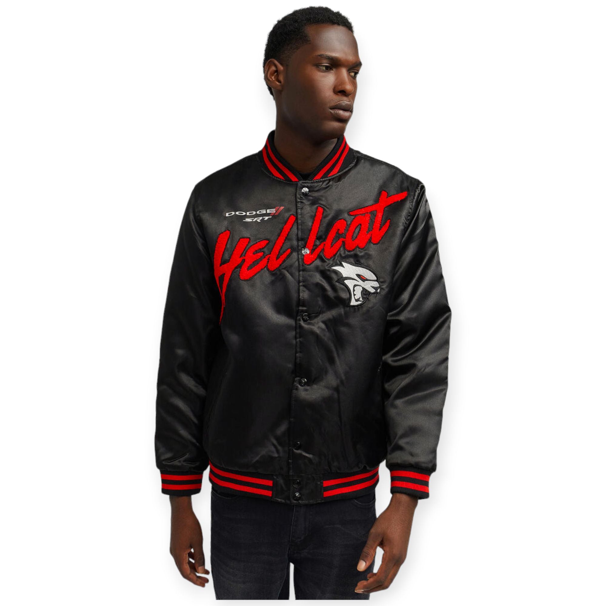 Reason Men Dodge Hellcat Flame Varsity(Black Red)-Nexus Clothing