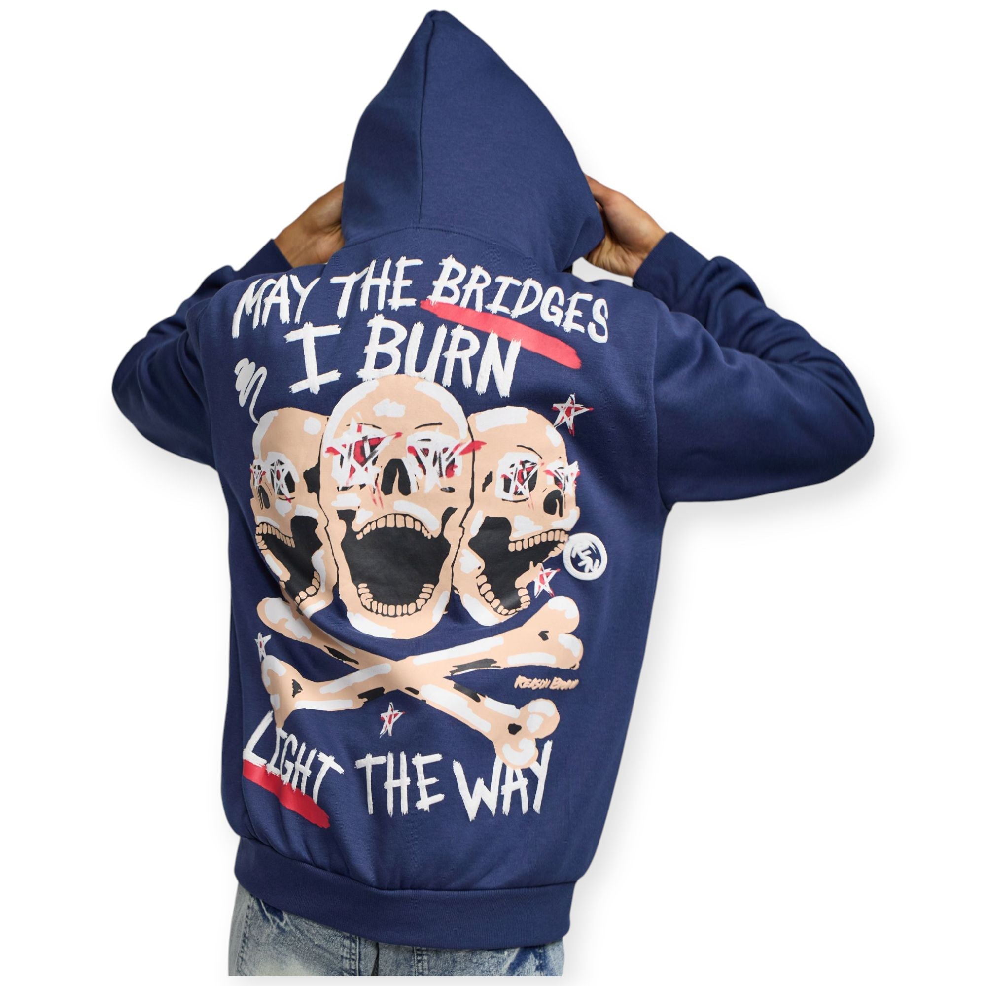 Reason Men Light The Way Hoodie (Navy)-Nexus Clothing