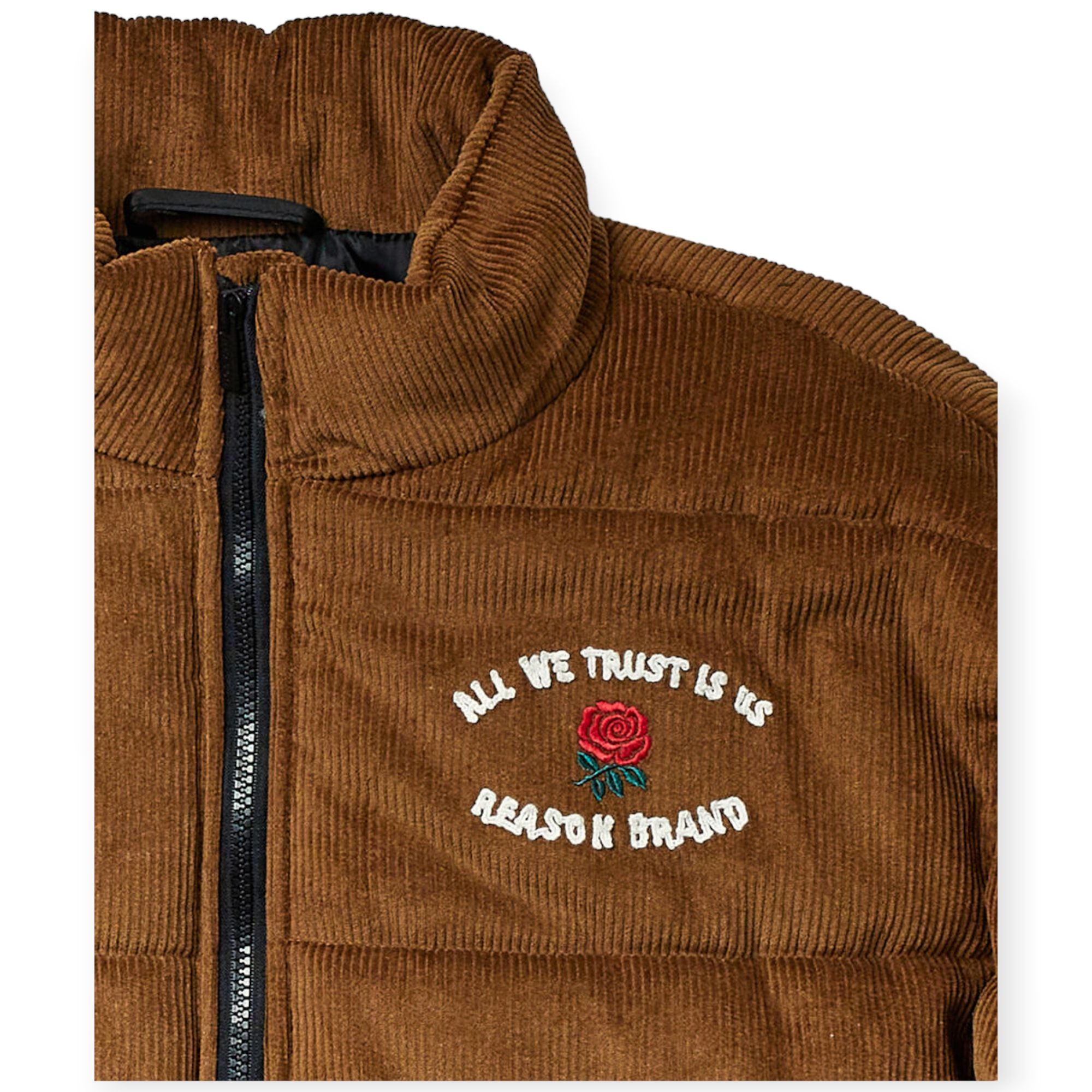 Reason Men Newport Corduroy Puffer Jacket(Bronze)-Nexus Clothing