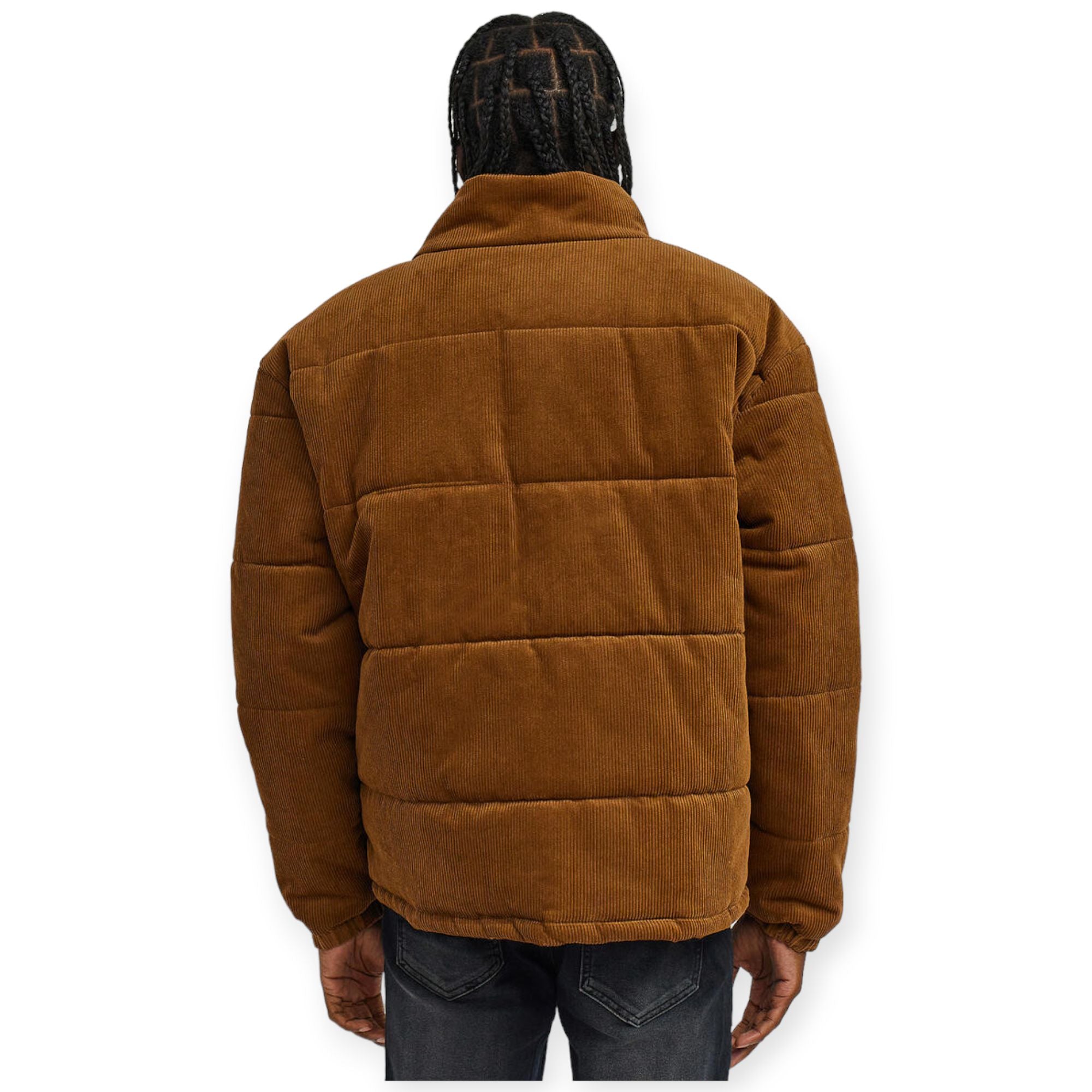 Reason Men Newport Corduroy Puffer Jacket(Bronze)-Nexus Clothing