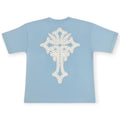 Rebel Minds Kids Studs Cross Tee - Soft Fit - Light Blue