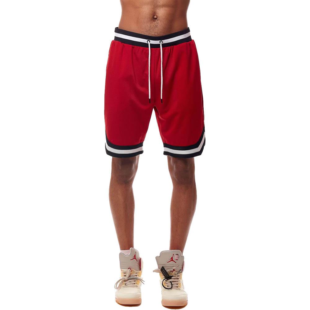 Rebel Minds Men Basic Solid Mesh Shorts Red-Red-Small-Nexus Clothing