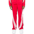Rebel Minds Men Bent Stripes Nylon Pants Red