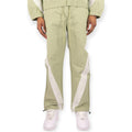Rebel Minds Men Bent Stripes Nylon Pants sage