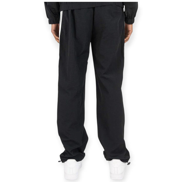 Rebel Minds Men Bent Stripes Nylong Pants (Black)-Nexus Clothing