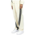 Rebel Minds Men Bent Stripes Nylon Pants (Cream)