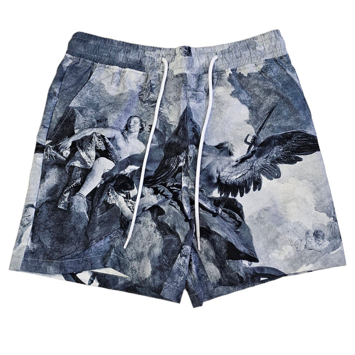 Rebel Minds Men Renaissance Board Shorts (Grey)-Grey-Small-Nexus Clothing