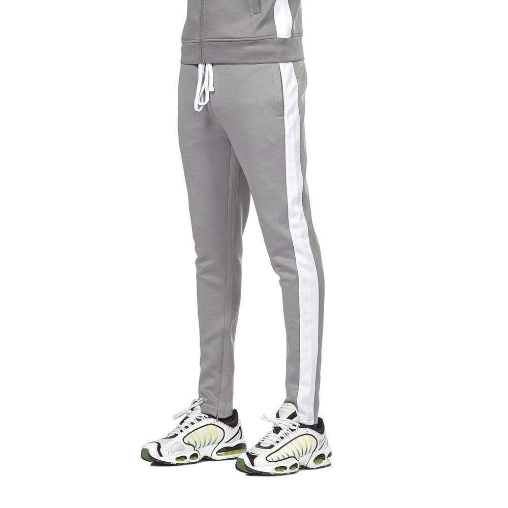 Rebel Minds Men Track Pants (Grey White)-Grey White-Small-Nexus Clothing