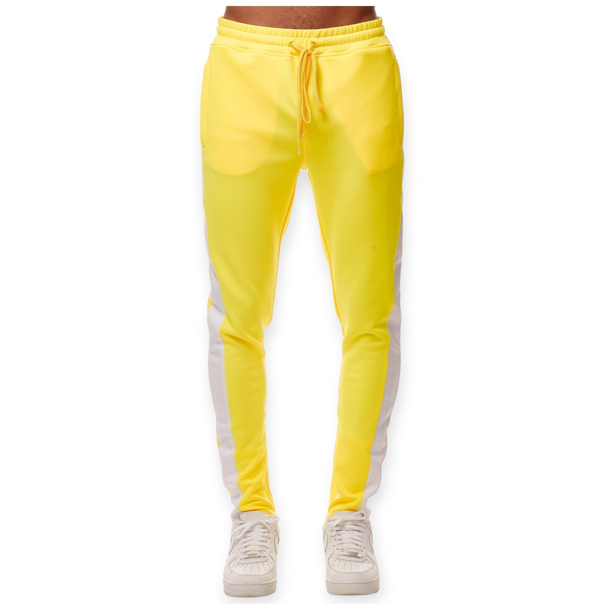 Rebel Minds Men Track Pants (Neon Yellow)-Nexus Clothing