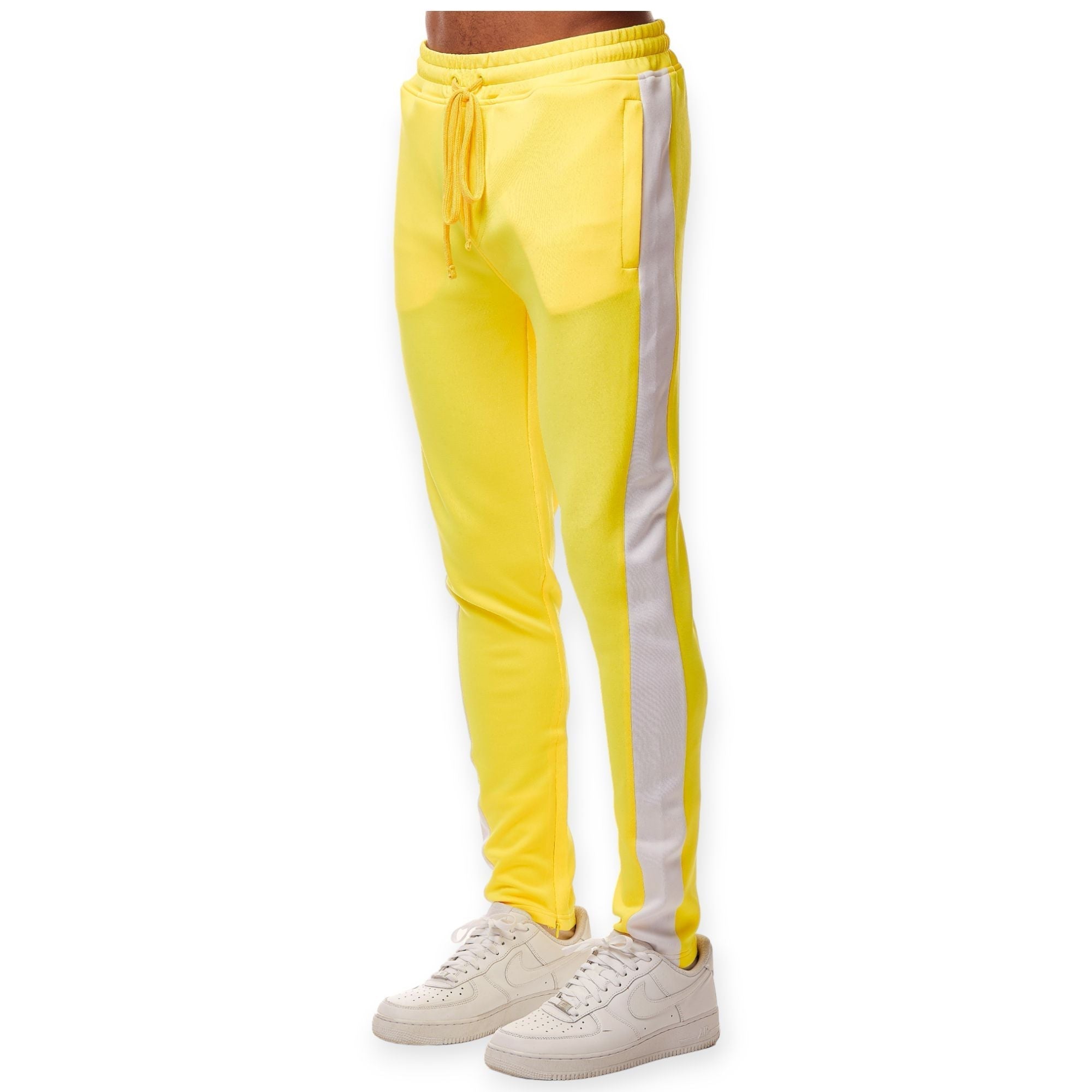 Rebel Minds Men Track Pants (Neon Yellow)-Nexus Clothing