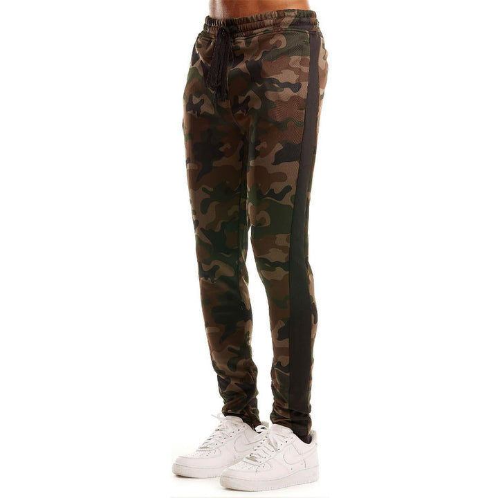 Rebel Minds Mens Track Pants (Woodland Black)-Nexus Clothing