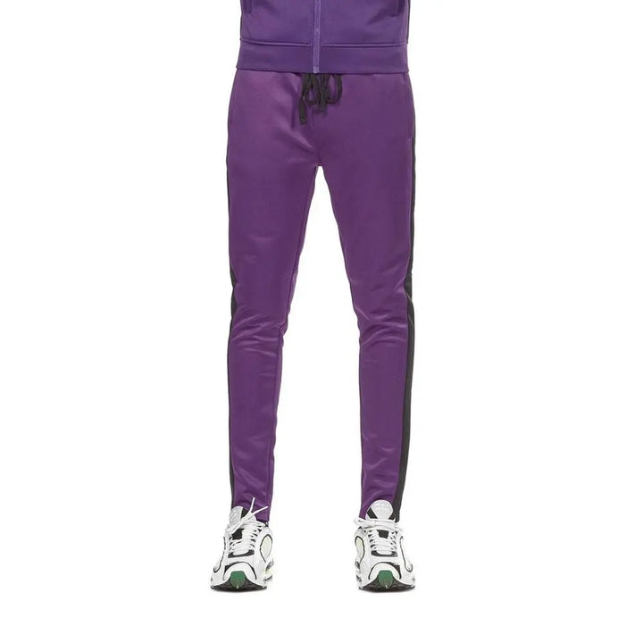 Rebel Minds Track Pants Purple Black-Nexus Clothing