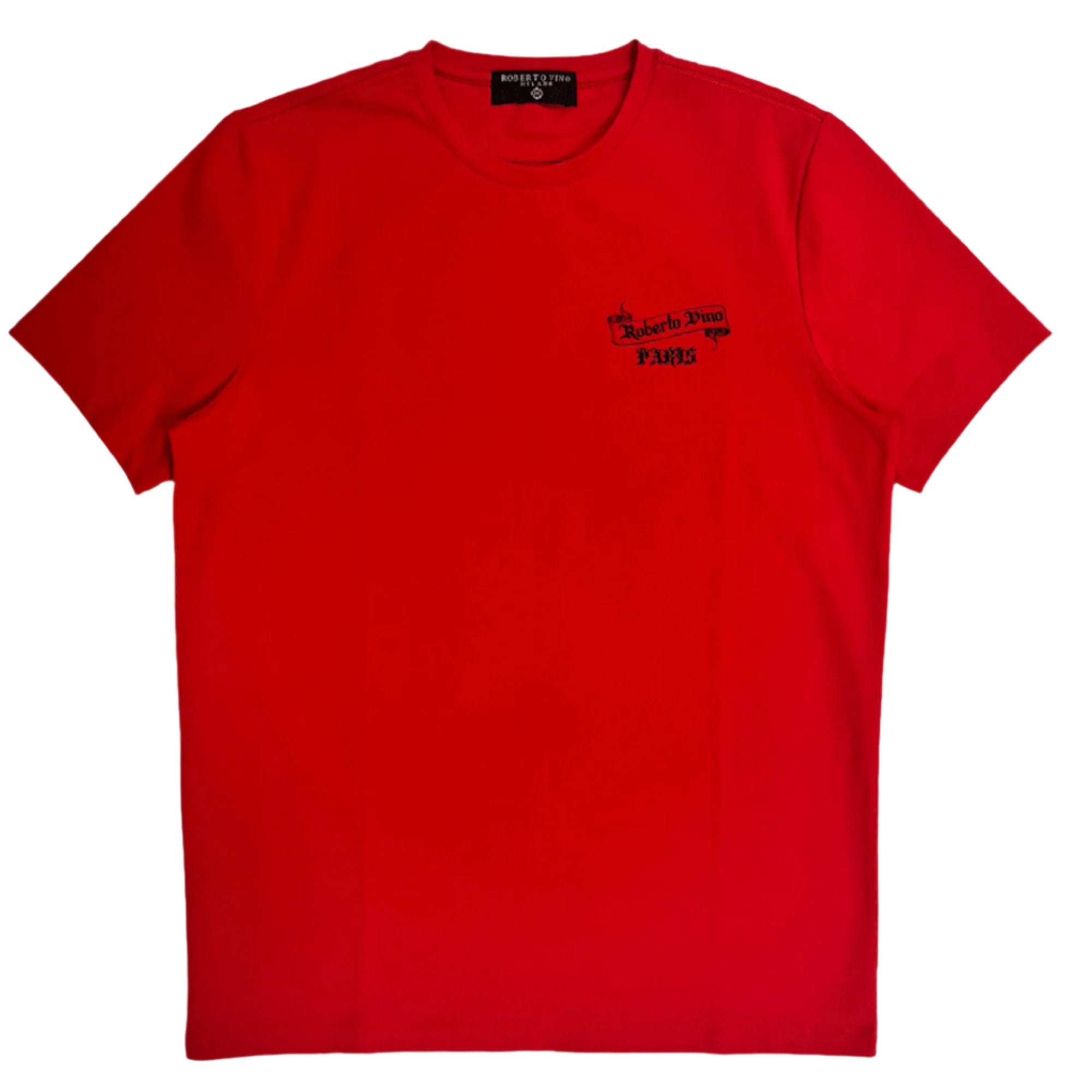 Roberto Vino Milano Men One Paris T-Shirt (Red)-Red-Small-Nexus Clothing