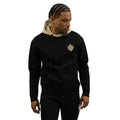 Roberto Vino Milano Men Strength Pull Over Hoodie (Black)