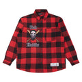 Roku Studio Men Bad Habits Plaid Flannel Shirt (Red)