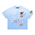 Roku Studio Men Devotion Faded Boxy fitted Tee Uni Blue