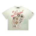 Roku Studio Men Holy Power Faded Comfortable Tee Moss