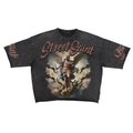 Roku Studio Men Street Saint Enzyme Washed Cropped Crew Top (Washed Black)