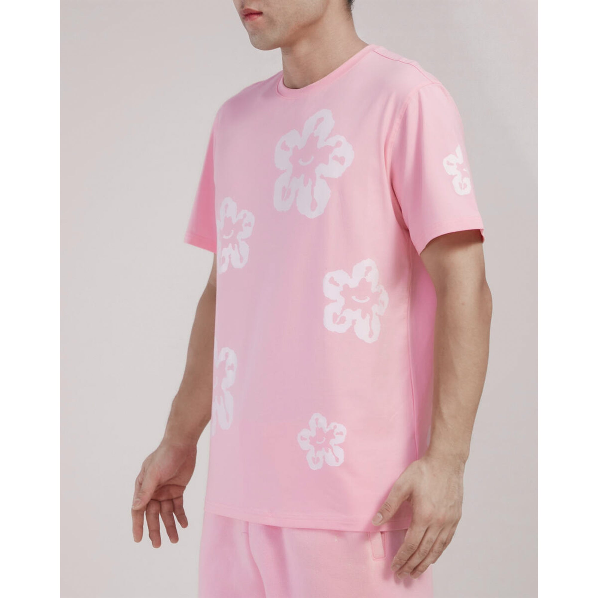 Roku Studio Men Tear Drip TEE (Pink)-Nexus Clothing