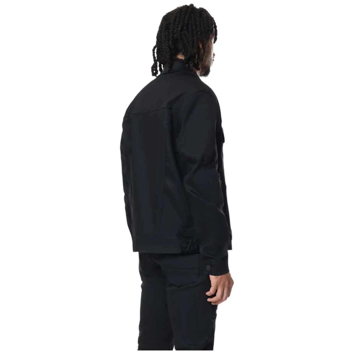 Smoke Rise Denim Jacket Men (Jet Black)