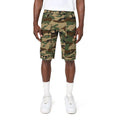 Smoke Rise Men Fashion Twill Shorts (Wood Camo)