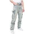 Smoke Rise Men Handle Cargo Pocket Jean(Seville Blue)