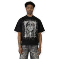 Smoke Rise Men Memento Mori Studded SS Tee Black