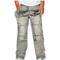 Spark Boys Front Pocket Stacked Denim (Grey)