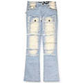 Spark Boys Front Pocket Stacked Denim (Light Blue)