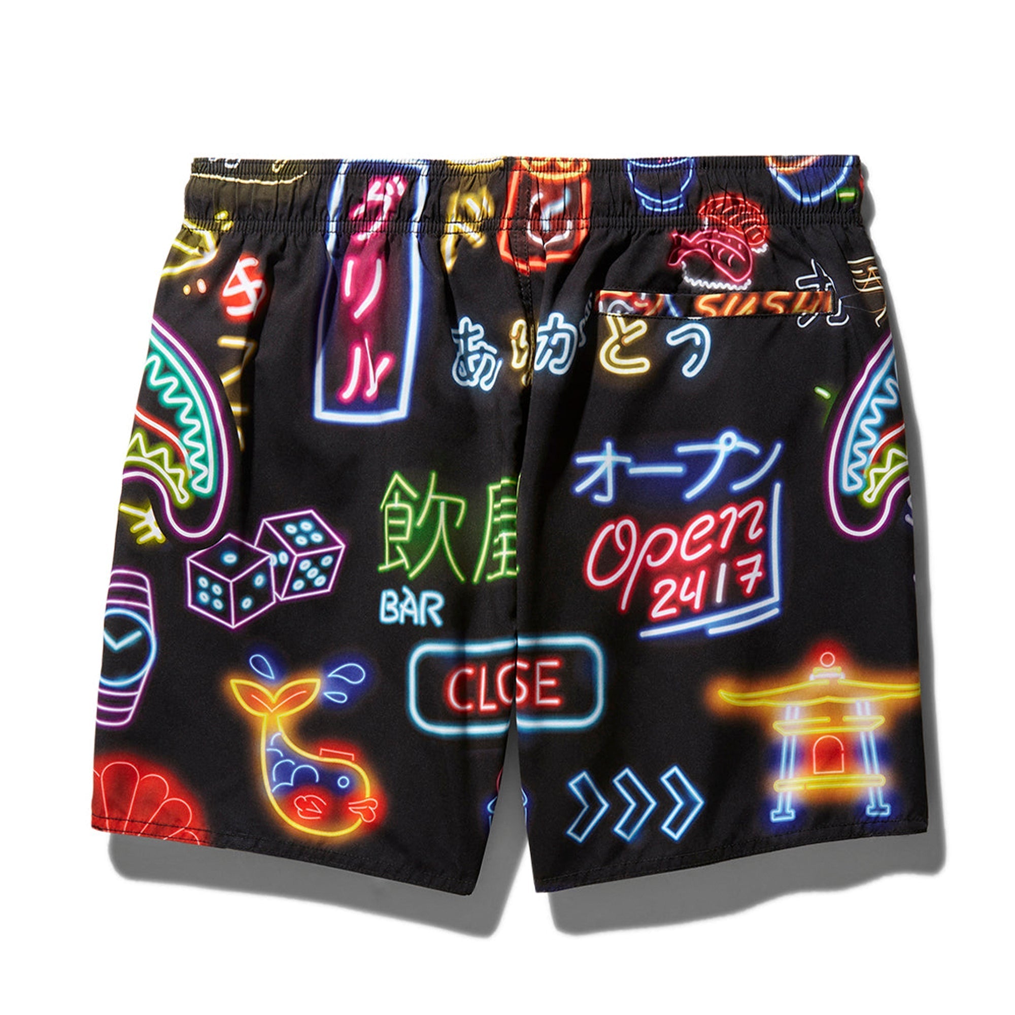 SprayGround Men Okinawa Swiming Shorts (Black)-Nexus Clothing