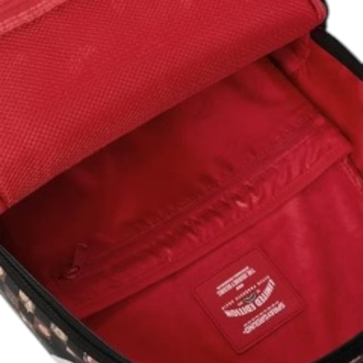 SprayGround Men Peeking Characters Remix DLXSV Backpack Brown Multi