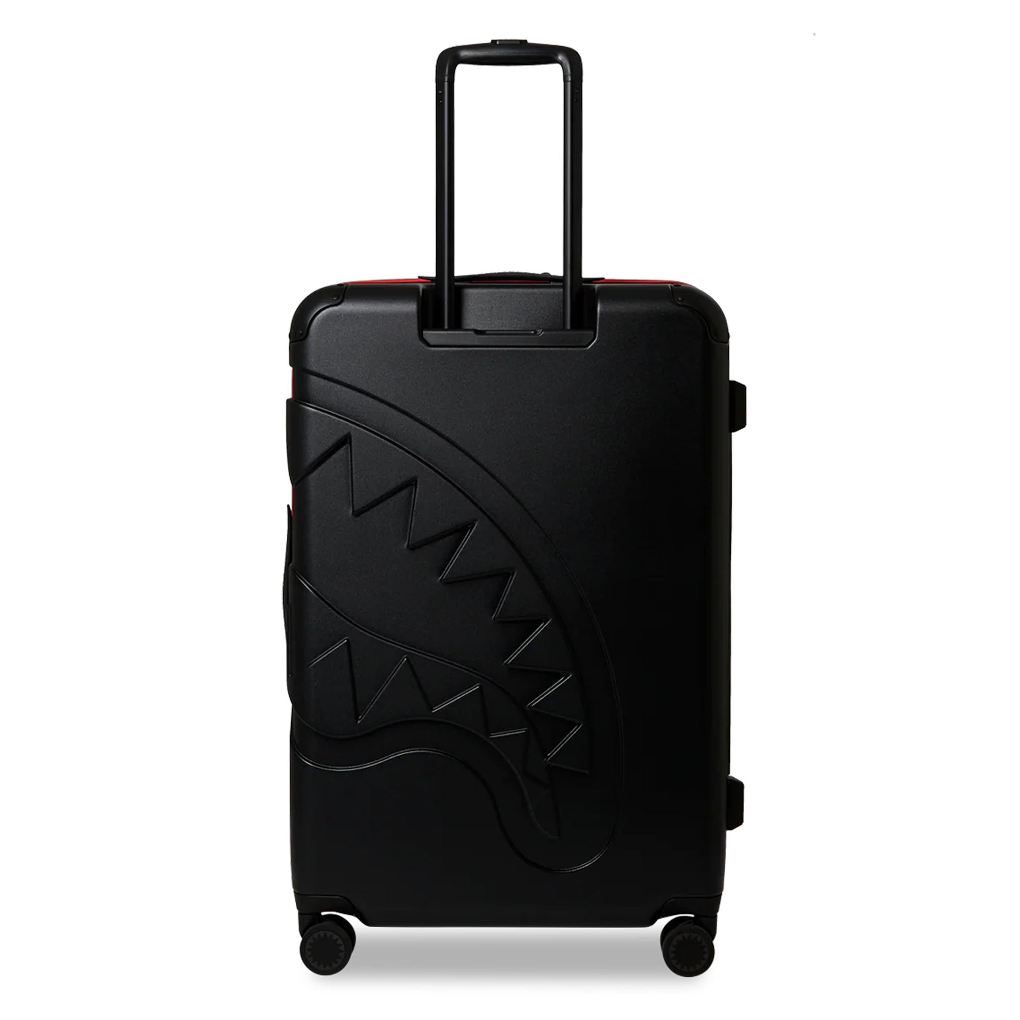 SprayGround Men Luggage Printed Zipper Shark Full-Size BTS-25 (Black ...