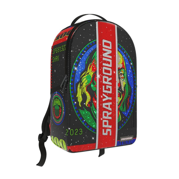 SprayGround Men Trinity Inverted Reality Backpack (Rainbow Camo)