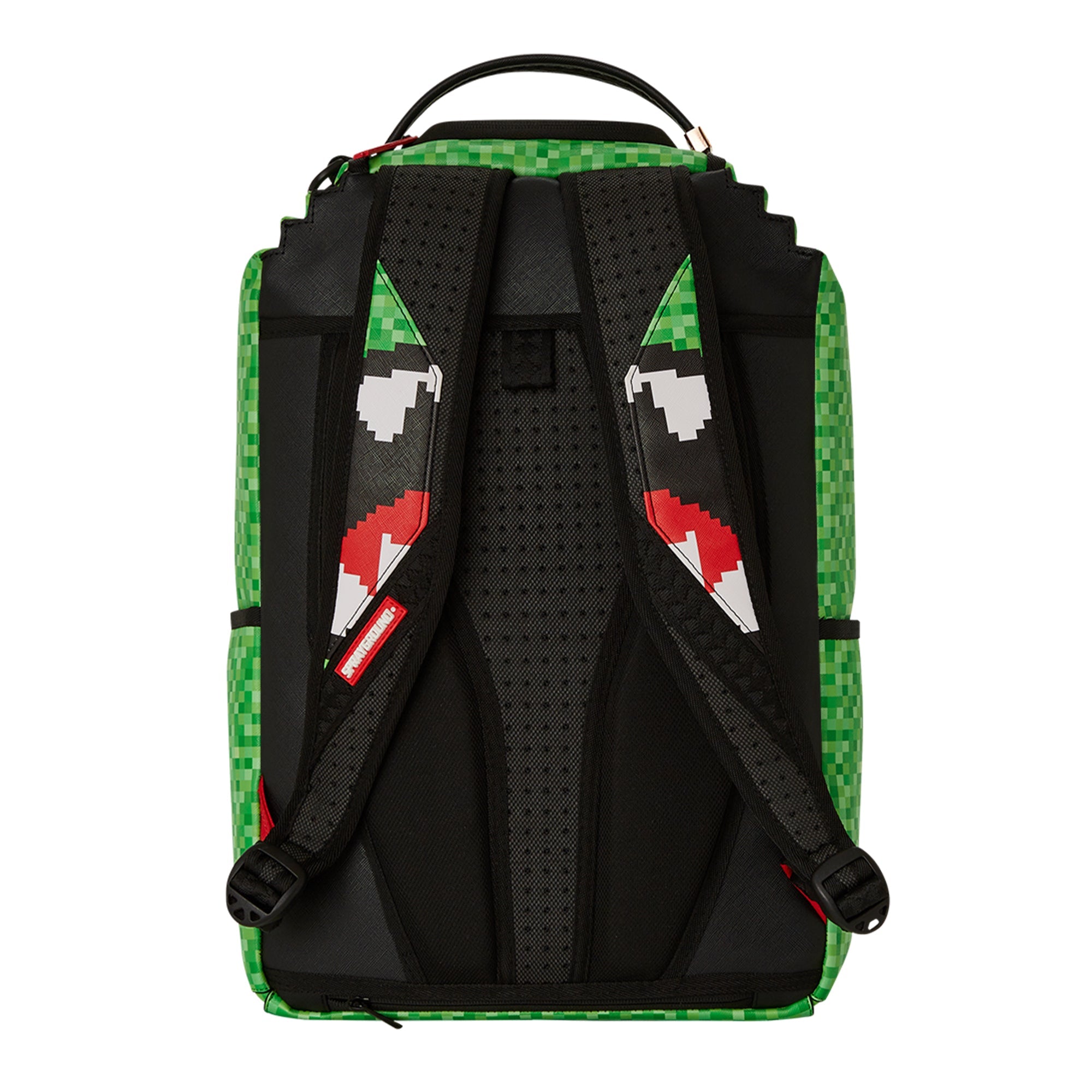 SprayGround Unisex Pixel Shape Minecraft Backpack (Green)-Green-OneSize-Nexus Clothing