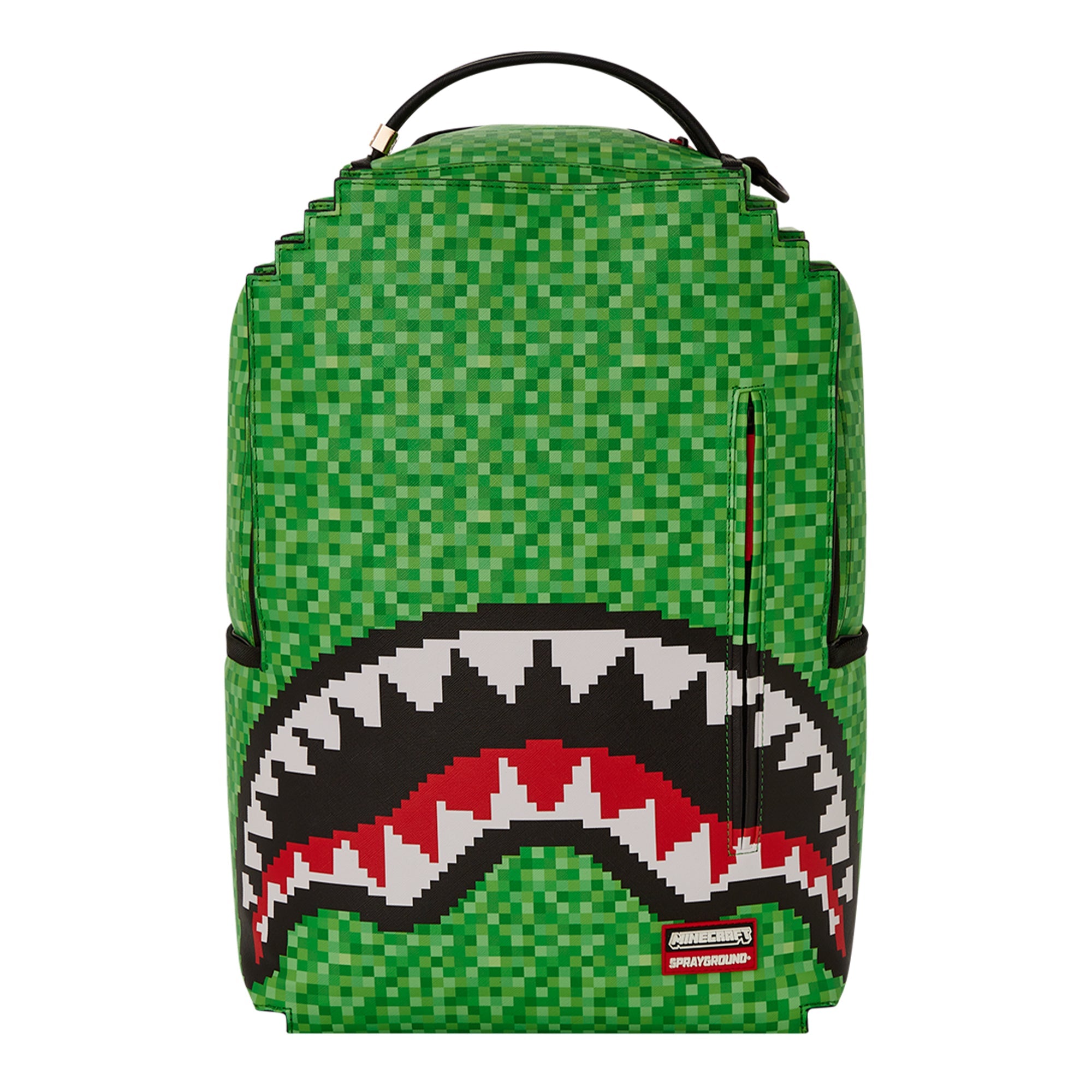 SprayGround Unisex Pixel Shape Minecraft Backpack (Green)-Green-OneSize-Nexus Clothing