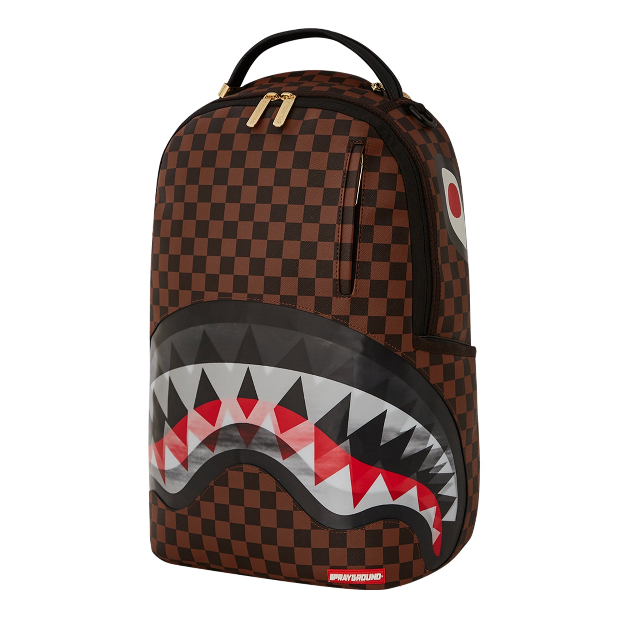 SprayGround Unisex Sharks In Paris Lenticular Chomp Backpack (Brown)-Brown-OneSize-Nexus Clothing