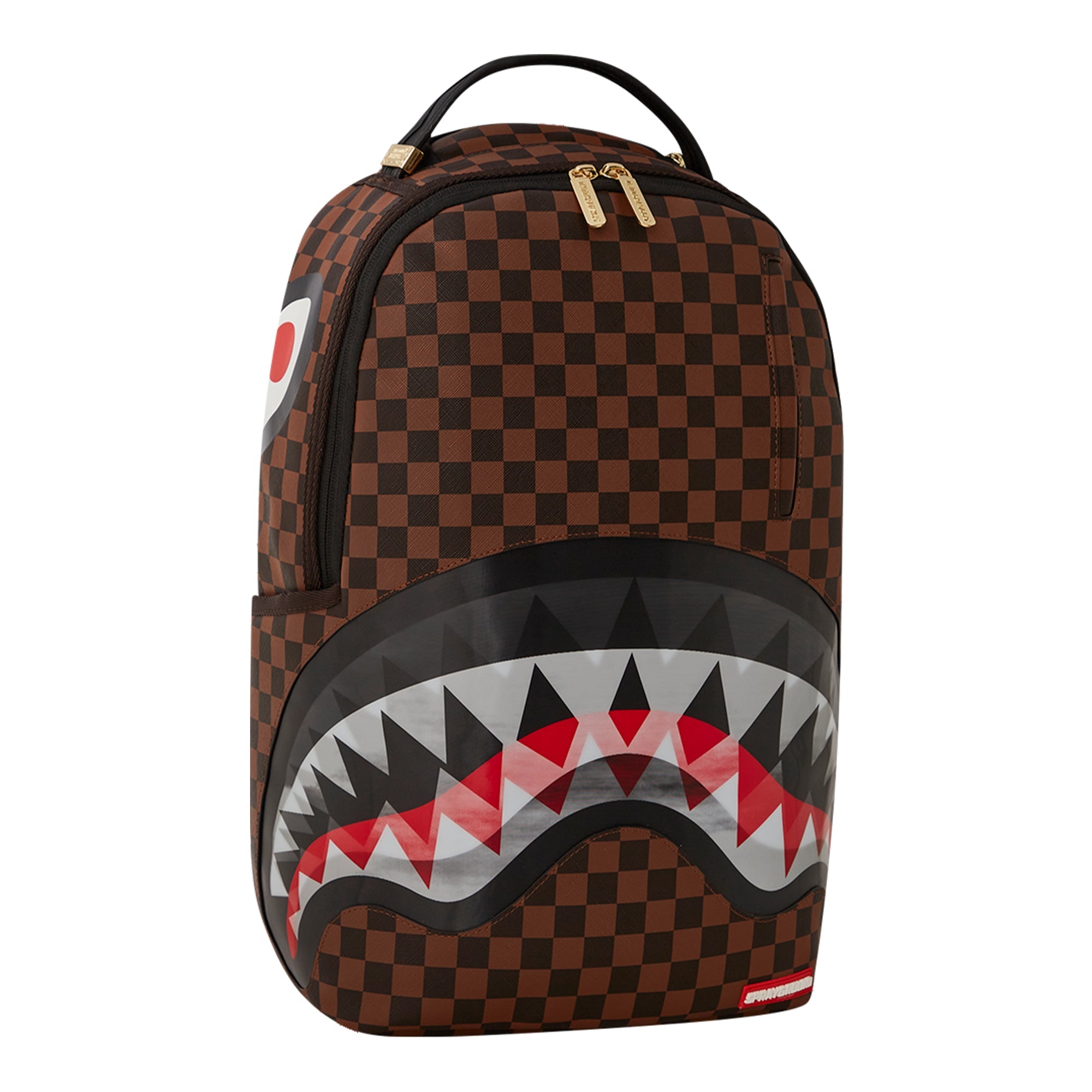 SprayGround Unisex Sharks In Paris Lenticular Chomp Backpack (Brown)-Brown-OneSize-Nexus Clothing